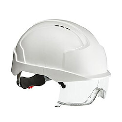 casque électricien - confort vista - blanc - avec surlunettes - bizline 731686 