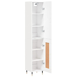 Acheter Maison Chic Buffet,Meuble de Rangement,commode pour salon,Cuisine Blanc 34,5x34x180 cm Bois d'ingénierie -MN91324