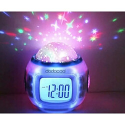 Projecteur Radio Réveil étoile LED LCD Alarm Musique Thermomètre Pr Cateau Noël Ciel étoilé LED reveil pour les enfants LUCK9112905