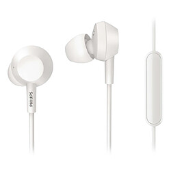 Philips 3000 series TAE4105WT/00 écouteur/casque Avec fil Ecouteurs Appels/Musique Blanc