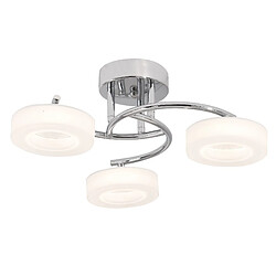 Plafonnier TOKIO 3x12W LED 4000K H17,5xP.45cm Chrome