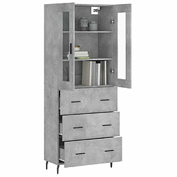 Avis Maison Chic Buffet,Meuble de Rangement,commode pour salon,Cuisine Gris béton 69,5x34x180 cm Bois d'ingénierie -MN41304