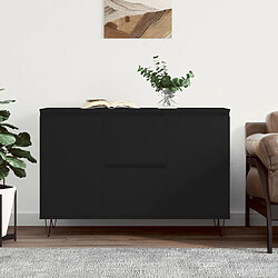 vidaXL Buffet noir 104x35x70 cm bois d’ingénierie