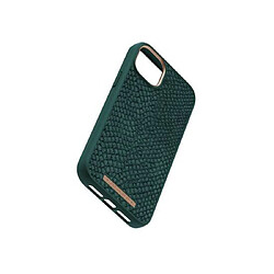 NJORD Coque pour iPhone 14 Plus MagSafe Ultra-fin 2mm en Cuir Vert foncé pas cher