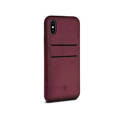 Twelve south Coque Relaxed Leather Cuir pour iPhone X/XS Marsala Bordeaux