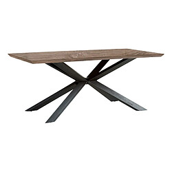 But Table à manger L.180 cm ARYA imitation chêne gris et noir