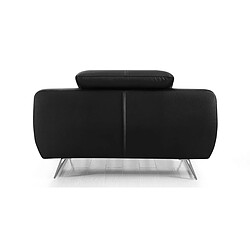 Acheter La Maison Du Canapé Fauteuil cuir Design SARM Noir