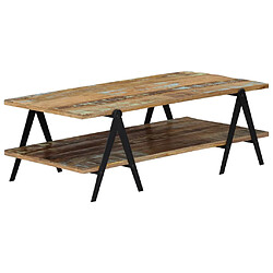 vidaXL Table basse 115x60x40 cm Bois de récupération massif