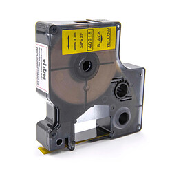 vhbw cassette à bande cartouche 9mm noir sur jaune pour imprimante d´étiquette Dymo LabelManager 160, 210D remplace Dymo D1, 40918.