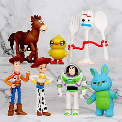 Universal 7 jouets, histoires, images d'action, jouets, Woody Jessie, Buzz Lightyear, mannequins, poupées, statues, cadeaux pour enfants.(Coloré)