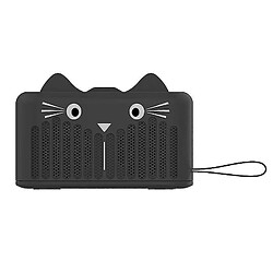 Universal Black sans fil Bluetooth 4.2 Haut-parleur Mignon Cat Portable Mini Dessin animé Subwoofer Support de téléphone AZ15395 