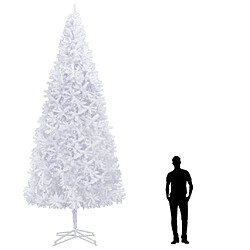 vidaXL Sapin de Noël artificiel 500 cm Blanc 