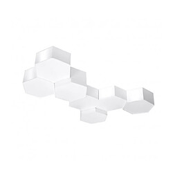 Acheter Luminaire Center Plafonnier Sunde Decorative PVC blanc 2 ampoules 13,5cm