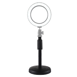 Wewoo Support de bureau à base ronde pour lampe vidéo à anneau LEDhauteur réglable 18cm-28cm