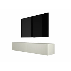 3XELIVING Meuble TV suspendu, D: l : 170 cm, H : 34 cm, P : 32 cm, CACHEMIRE 