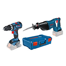 Pack 2 outils 18 V (GSB18V-60C/GSA 18V-LI) (sans batterie ni chargeur) en coffret XL-BOXX - BOSCH