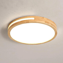 Stoex 30CM Plafond Moderne À Led Plafonnier en Bois Pour Plafonniers Intérieurs Couloir Chambre Cuisine Salon Blanc Froid