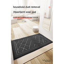 LUUCOZK Tapis de porte avant antidérapant pour entrée intérieure – Kaki-45x80cm