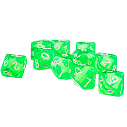 Acheter Dice,Ten Sided Dice Gem,Jeu de dés,dés Set,Pour RPG Dungeons Dragons Jeux