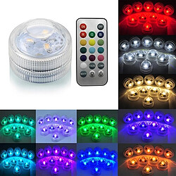 Wewoo LED sous-marines IP68 Étanche Télécommande Décoration De Plongée Lampe 5050 SMD Multi Couleur Ampoule Submersible RGB Lumière Partie pas cher