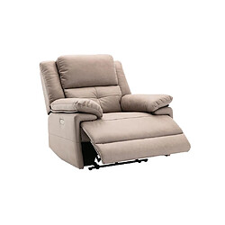 Acheter Vente-Unique Fauteuil relax électrique en tissu taupe DOLENE