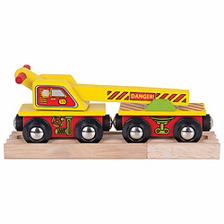 Bigjigs Rail Chariot de train de wagon-grue