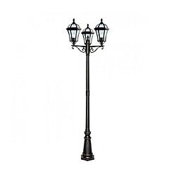 Searchlight Lampadaire de jardin Capri Verre propre 3 ampoules 222cm Matériau : Verre propreNombre d'ampoules : 3Type d'ampoule : E27Puissance Max en Watts (W) : 100Ampoules incluses : NonIP43Classe de protection : 1Hauteur en Cm : 222Po