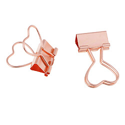 Acheter 12 Pièces Métal Foldback Binder Clips École Bureau Papier Clips Rose or