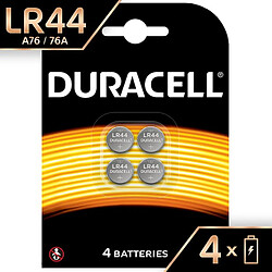 DURACELL 4 piles boutons LR44 1,5V