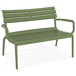 Alterego Banc de jardin 'AROMA XL' vert en matière plastique AROMA XL