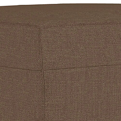 Acheter vidaXL Repose-pied Marron 60x50x41 cm Tissu