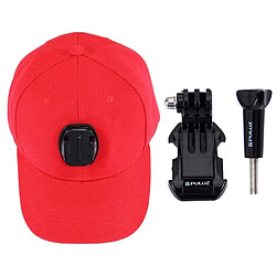 Wewoo Pour GoPro HERO6 / 43225 rouge Session / 4 Session / 43163 + / 3/2/1, Xiaomi et autres caméras d'action Baseball Hat avec J-Hook Boucle de fixation vis pas cher