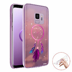 Evetane Coque Samsung Galaxy S9 360 intégrale avant arrière transparente Coque Samsung Galaxy S9 360 intégrale transparente Attrape rêve rose Tendance Evetane.