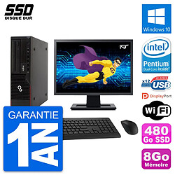 PC Fujitsu E910 DT Ecran 19" Intel G630 RAM 8Go SSD 480Go Windows 10 Wifi · Occasion 