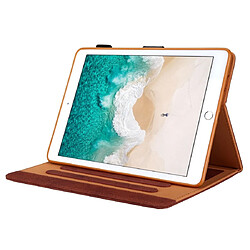 Wewoo Housse Étui Coque Pour iPad Mini 2019 en cuir à rabat horizontal de style commercial avec support et fente cartecadre photo et fonction veille / réveil brun pas cher