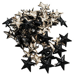 50pcs étoiles studs métal griffe nailhead punk stud rivet spike bricolage artisanat noir