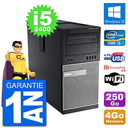 PC Tour Dell 7010 Intel Core i5-2400 RAM 4Go Disque Dur 250Go Windows 10 Wifi · Occasion 