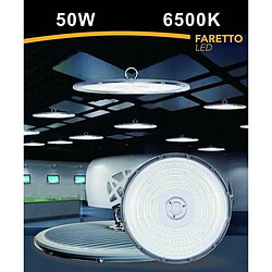 Tradex LED INDUSTRIEL FIN 50 W UFO REFLECTOR LAMP IP65 COLD LIGHT HE02-50W Spot Led Industriel Fin 50 W Ufo Reflector Lamp Ip65 Cold Light He02-50w