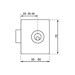 Serrure V135 50 DT C20X28P N 1315 (020898) - VACHETTE - 11730000