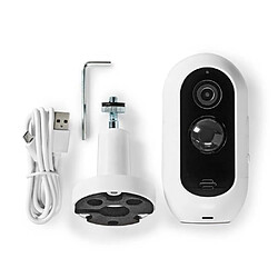 NEDIS Caméra surveillance Ext Wi-Fi sans fil Full HD 1080p IP65 Durée de vie max support microSD détecteur de mouvement Vision nocturne