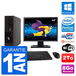 PC Fujitsu E910 DT Ecran 19" Intel G630 RAM 8Go Disque Dur 2To Windows 10 Wifi · Occasion 