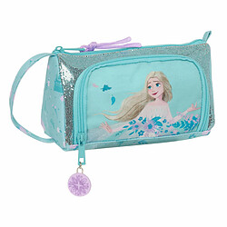 Trousse d'écolier Frozen Hello spring Bleu 20 x 11 x 8.5 cm 