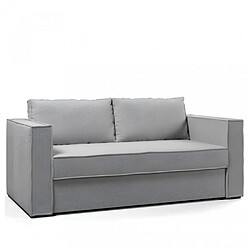 Inside 75 Canapé convertible EXPRESS IBIZA SUPRA 140cm Lattes matelas DUNLOPILLO® 16cm Twist gris