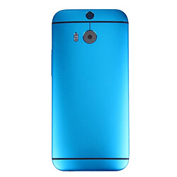 Wewoo Coque arrière bleu pour HTC One M8 Couverture de boîtier arrière pièce détachée