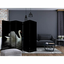 Paris Prix Paravent 5 Volets Swan Black & White 172x225cm