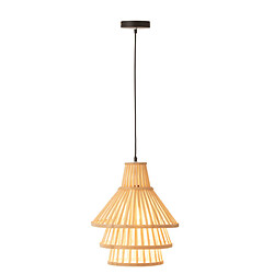 Dansmamaison Suspension Luminaire A Couche Bamboo Naturel Medium