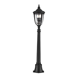 Elstead Lighting Borne d'extérieur à 3 ampoules moyenne noire IP44, E14 