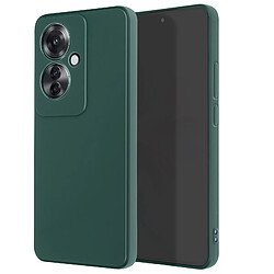 Avizar Coque pour Oppo Reno 11F Silicone Finition Mate Soft Touch Vert Foncé 