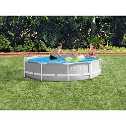 Avis Kit piscine tubulaire Intex Metal Frame ronde 3,05 x 0,76 m + Bâche à bulles