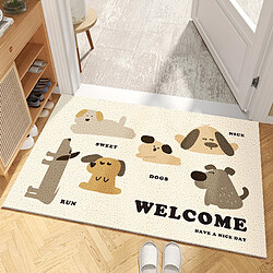 LUUCOZK Tapis de porte d'entrée antidérapants pour entrée intérieure - Motif 6-100x150cm